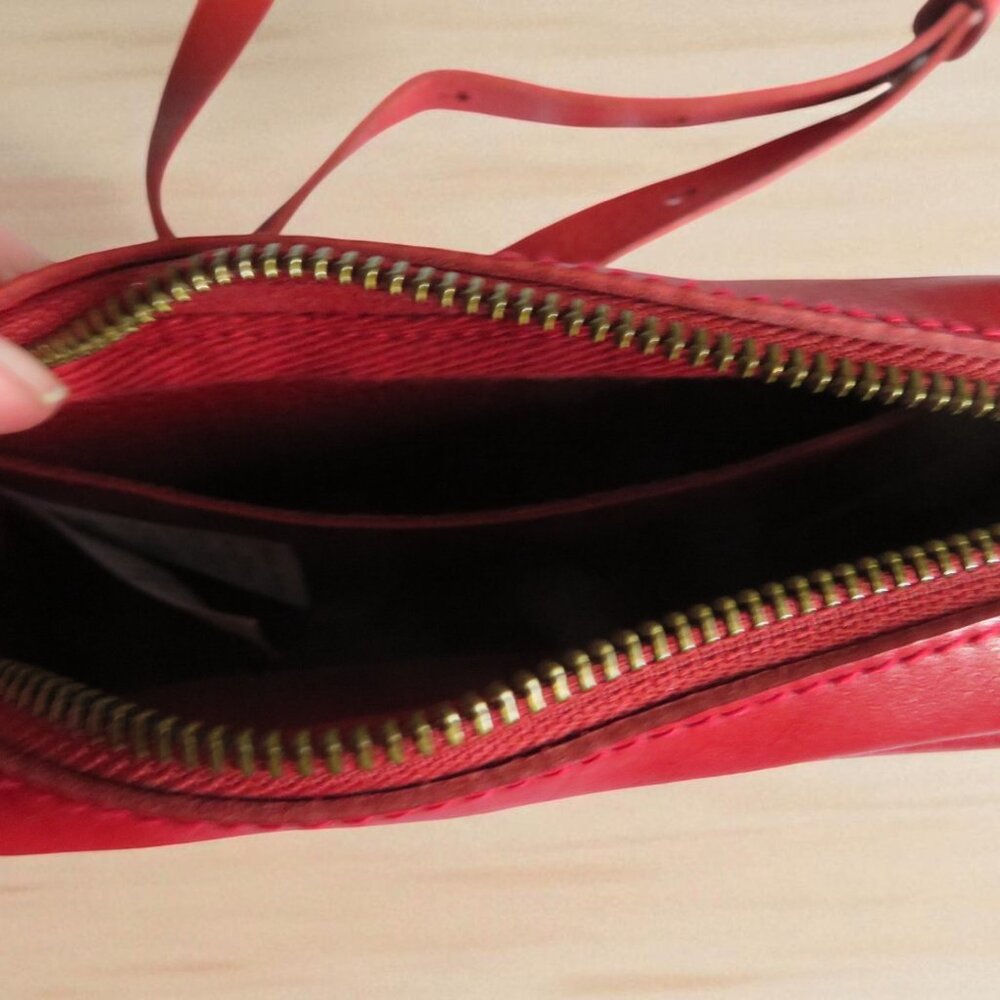 J.Crew - Leather Mini Crossbody Bag (Red) - EUC - Picture 15 of 16